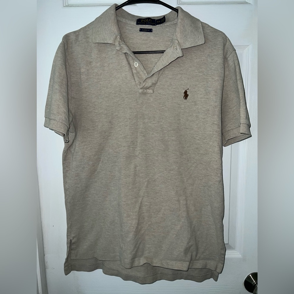 Polo Ralph Lauren Medium Classic Fit Men’s Shirt Beige/tan